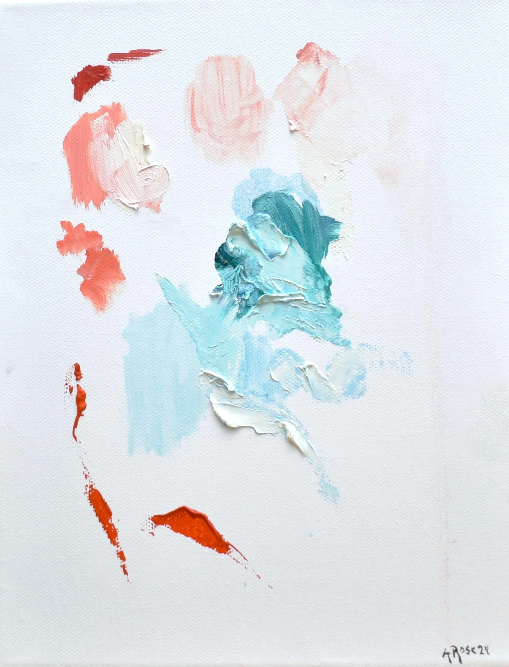 Notes from a Sky's Breath No. 1 — Acrylic on canvas, 8 × 10 in, 2024
